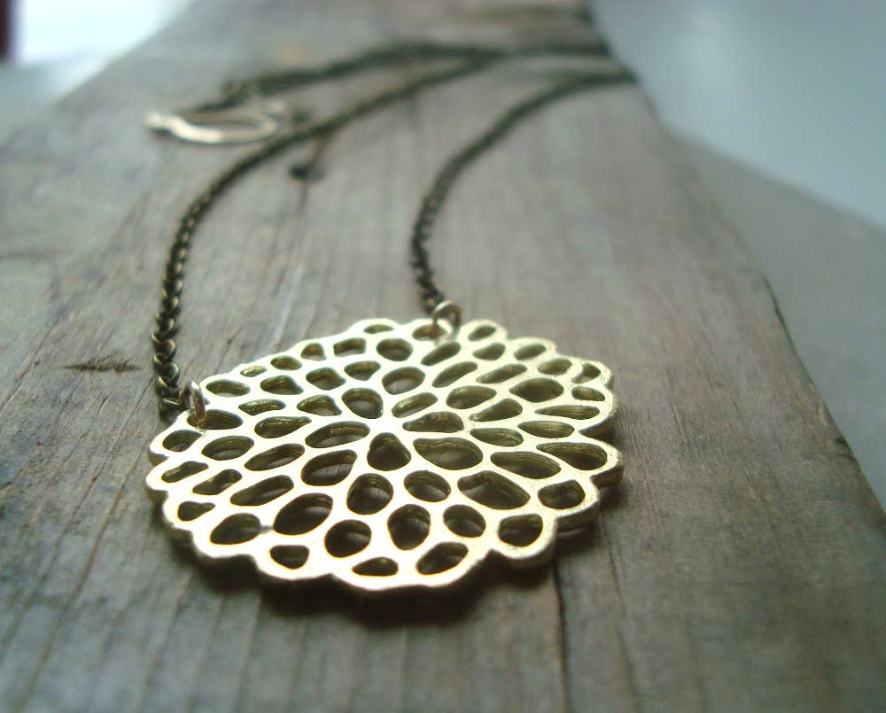 Fuchsia Bloom Studio - Wholesale Pendant/Charm Necklace - Large Chrysanthemum Necklace6