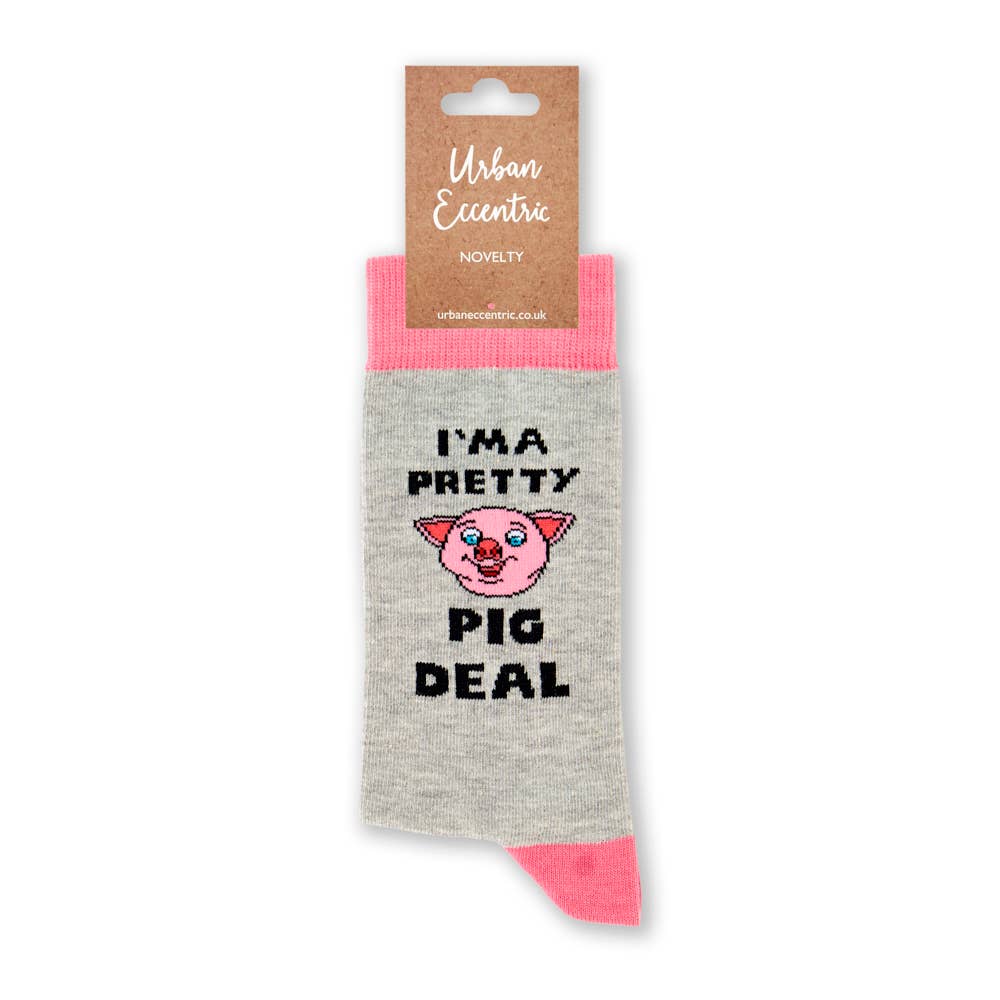 Urban Eccentric - Wholesale Socks - Unisex - Unisex I'm A Pretty Pig Deal Socks 1