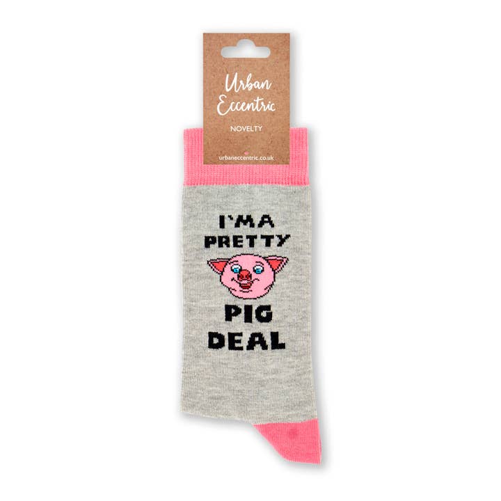 Urban Eccentric - Wholesale Socks - Unisex - Unisex I'm A Pretty Pig Deal Socks 1