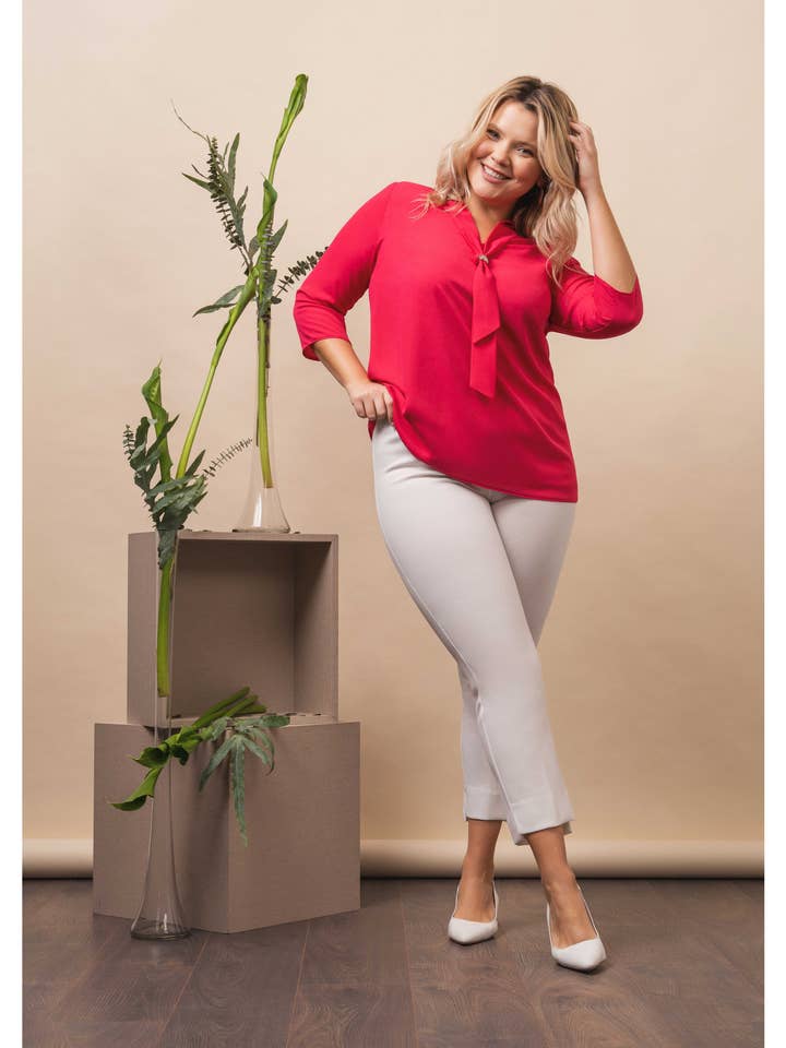 223036 - Trousers in Spring Summer Fabric Plus Sizes for wholesale by Teresa Cardoso Oliveira