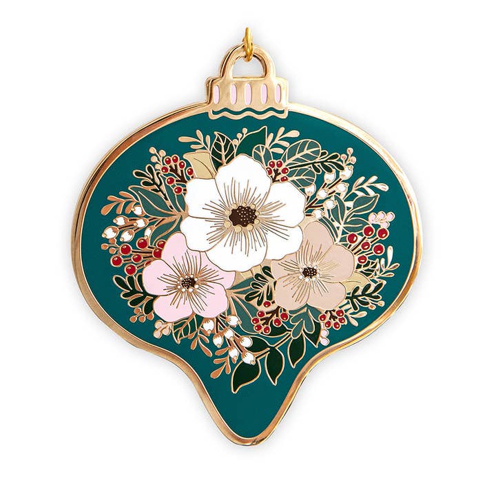 Fine Enamel Christmas Ornament - Green Bauble and other Purchase Wholesale personalizable ornaments. Free Returns & Net 60 Terms on Faire trending on Faire.