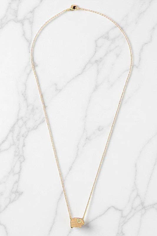 Andrea Bijoux - Wholesale Pendant/Charm Necklace - Ram Pendant Necklace3
