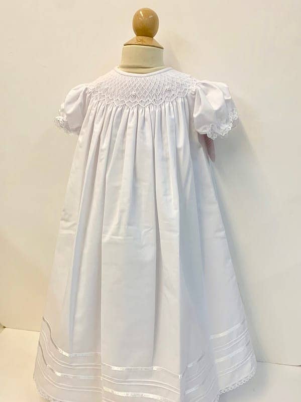 11757 White Bishop Dress for wholesale by Will'beth