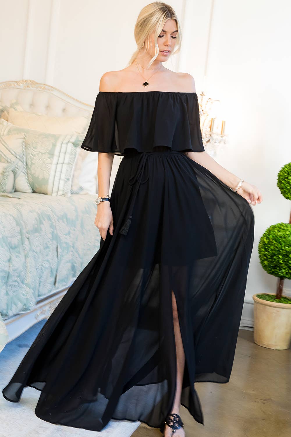 Sweet Lovely by Jen - Wholesale Dress - Women's - OFF-SHOULDER MAXI DRESS19