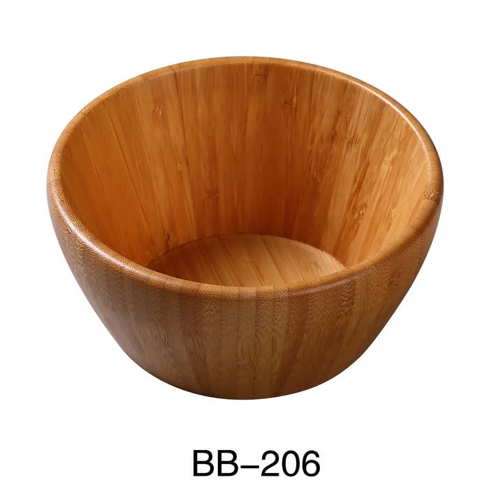 Bol à salade en bambou 6 1/2" x 3" 30 oz pour la vente par EcoQuality
