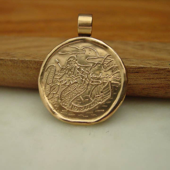 Vis a Vis Jewelry - Wholesale Pendant/Charm Necklace - Iara Amazonian Mermaid Pendant Necklace10