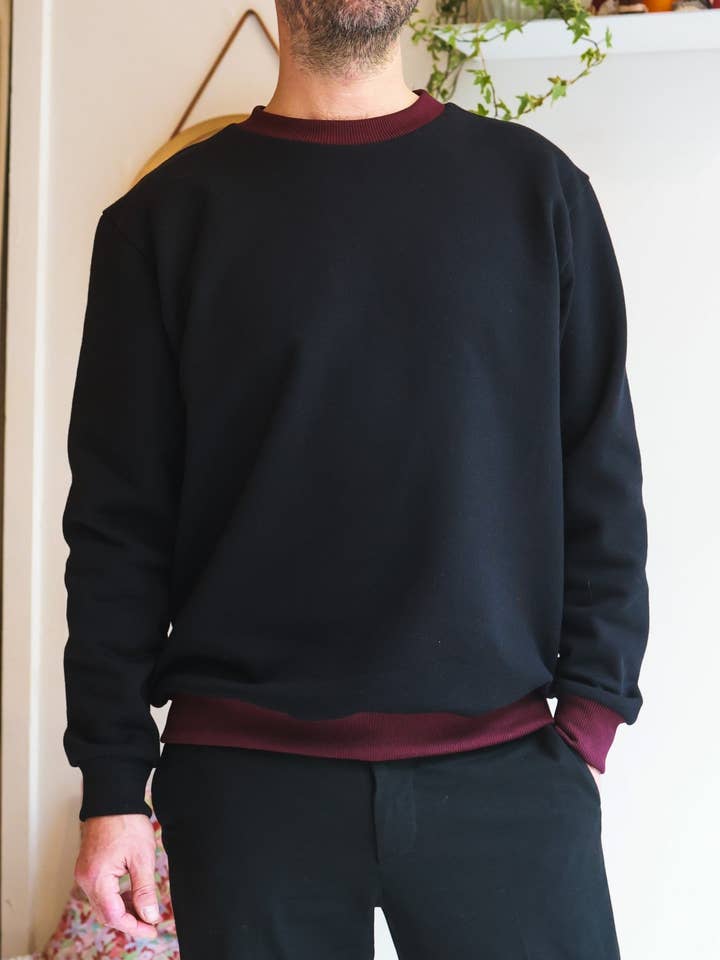 Heren 'Daydreamer' Sweatshirt | houtskool voor wholesale door aesthete-kidswear