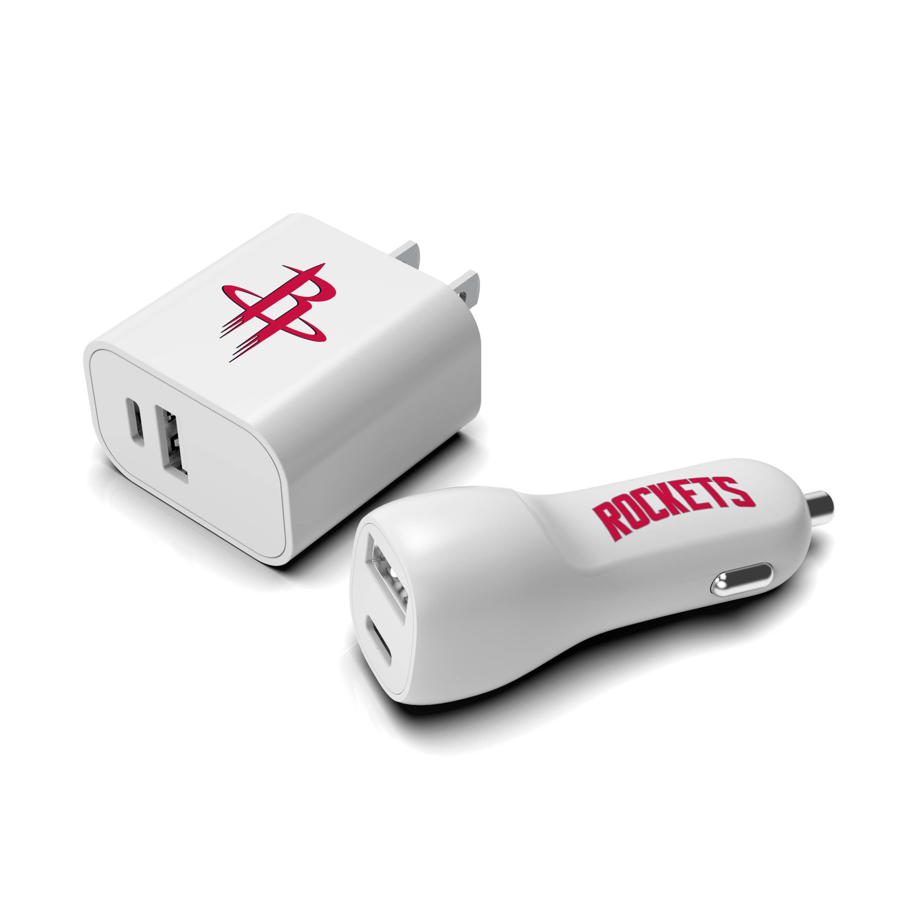 Prime Brands Group - Wholesale Charger - NBA Houston Rockets Dual USB Wall & Car Charger0