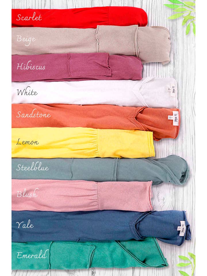 La Miel - Wholesale T-shirt – women's - JAT7459-V-neck Front Pocket Breathable Short Sleeve Top2