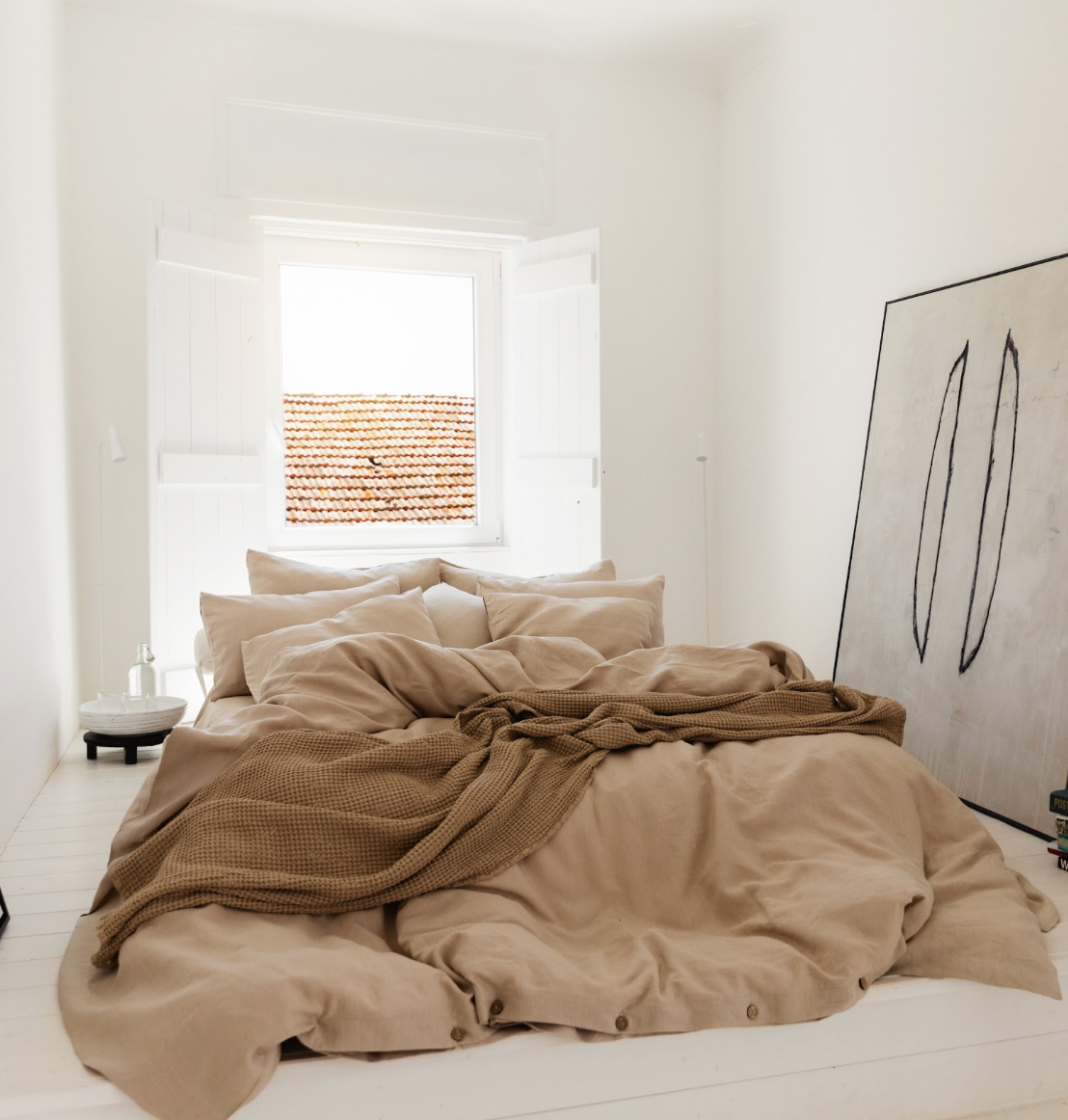 MagicLinen (We handle U.S. import procedures for you) - Vente Parure de lit - Parure de housse de couette en lin naturel (3 pièces)3