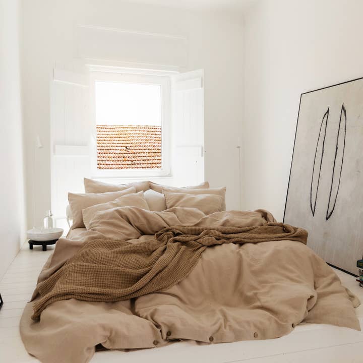 MagicLinen (We handle U.S. import procedures for you) – wholesale Sängkläder – Naturligt linne påslakan set (3st)3