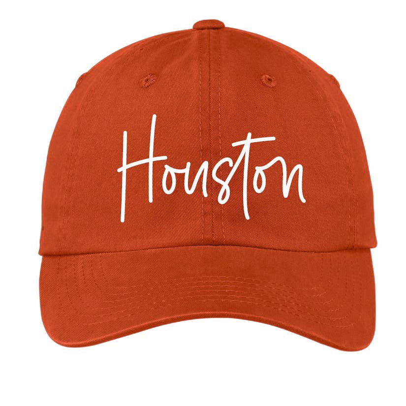Frankie Jean - Wholesale Baseball Cap - Unisex - Houston Cursive Baseball Cap V13