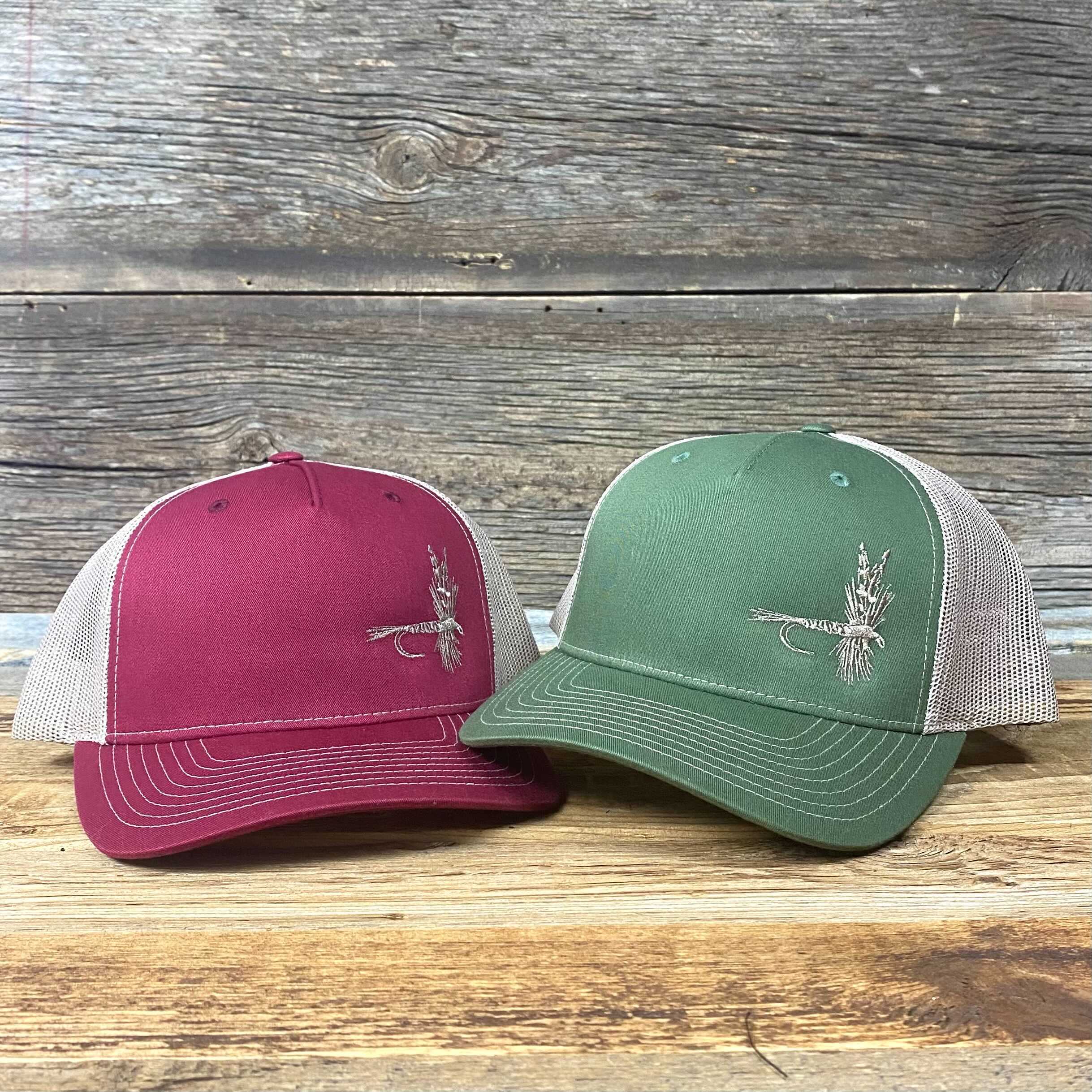 Fly Fish Wyoming - Wholesale Trucker Hat - Unisex - Dry Fly Trucker - So Fly Series 3  //  3 COLORS2