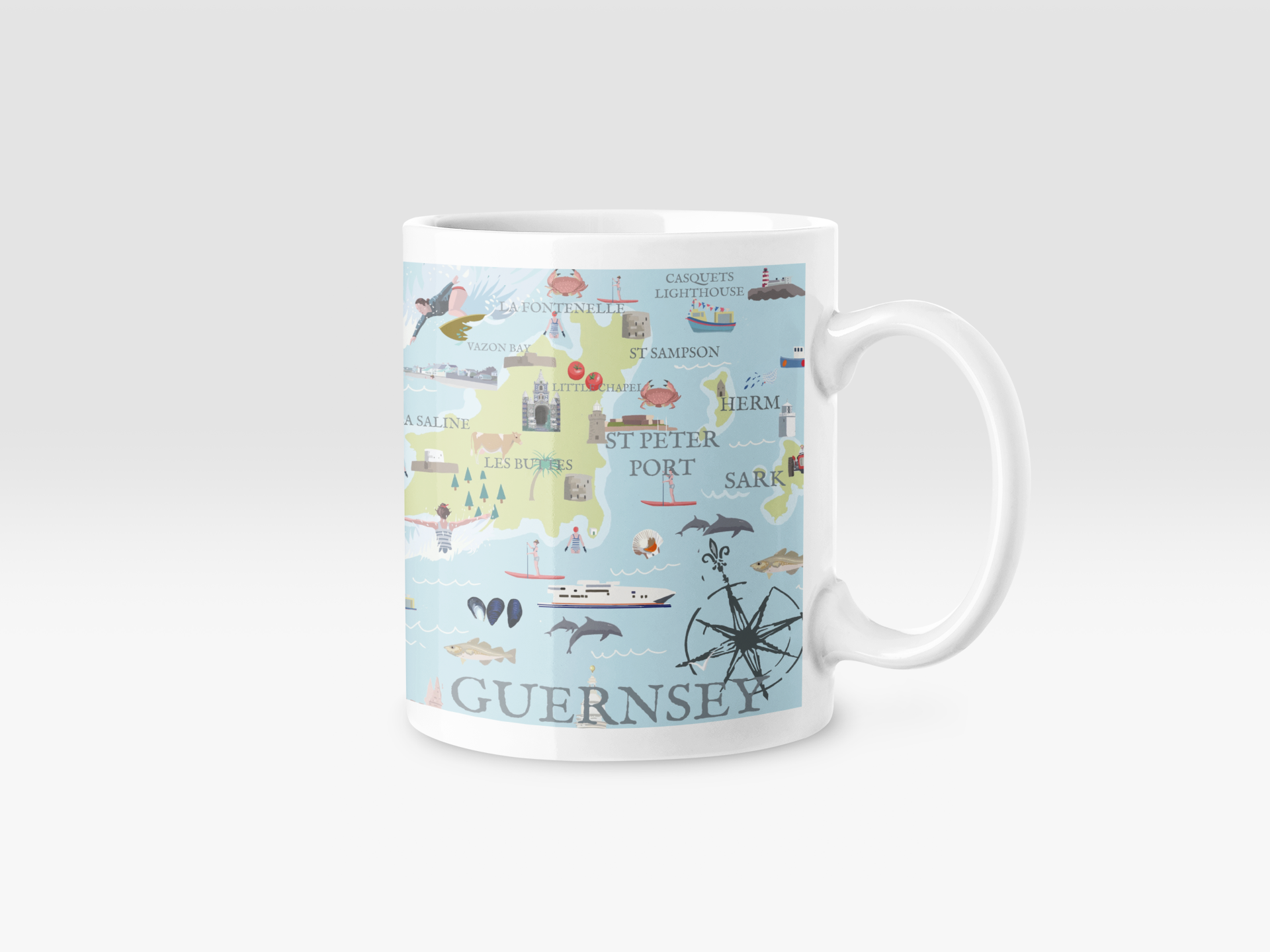 Betty Boyns Designs – wholesale Coffee mug – ILLUSTRATED MAP MUGS19