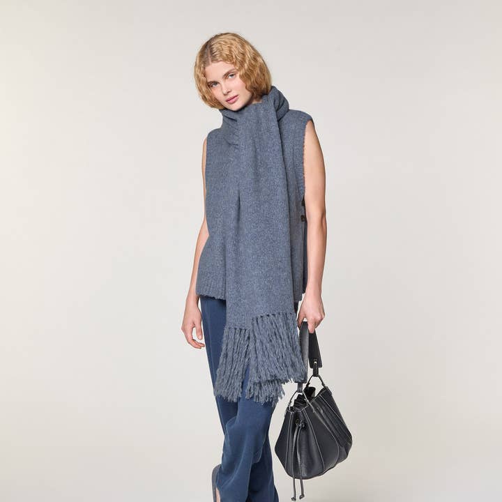 Rodier - Wholesale Scarf - Women's - Long chunky knit scarf0