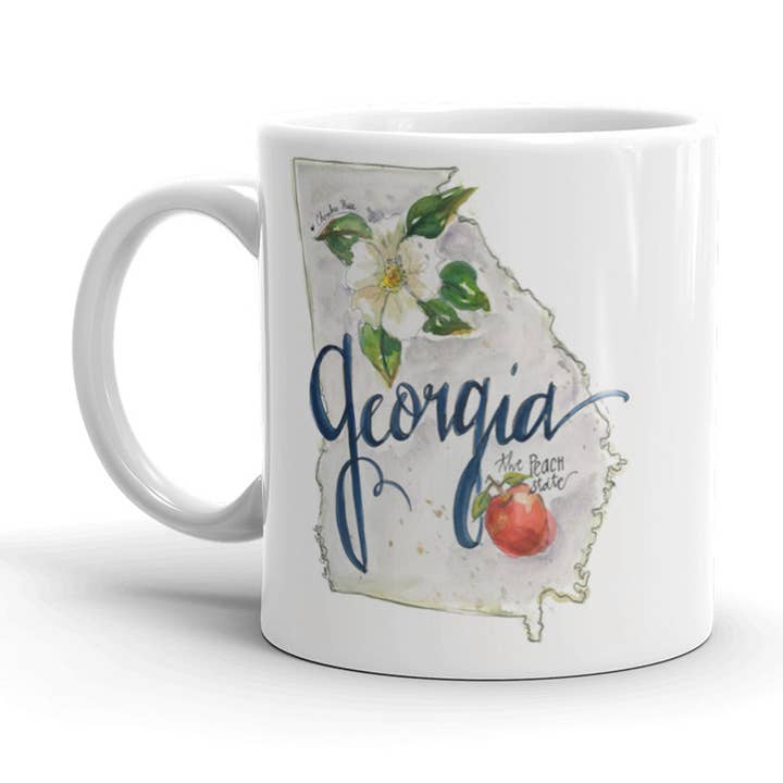 Georgia Ceramic Mug for wholesale by From The Heart Art