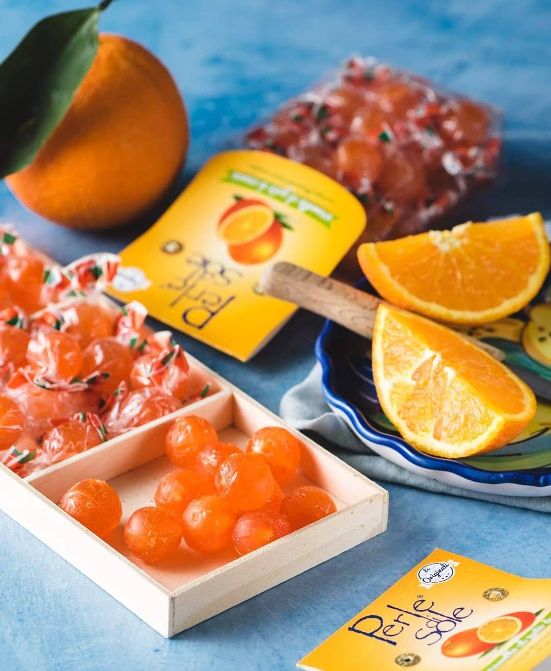 Perle di Sole LLC – Großhandel Bonbons – Original Zitronen- und Orangen-Tropfensortiment (1,1 lb Familientasche7