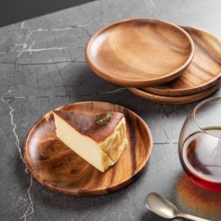 SMI Designs Wooden Puzzles - Wholesale Serving tray - Gourmet Acacia Wood Charger Plates: Serving Trays Set of 44