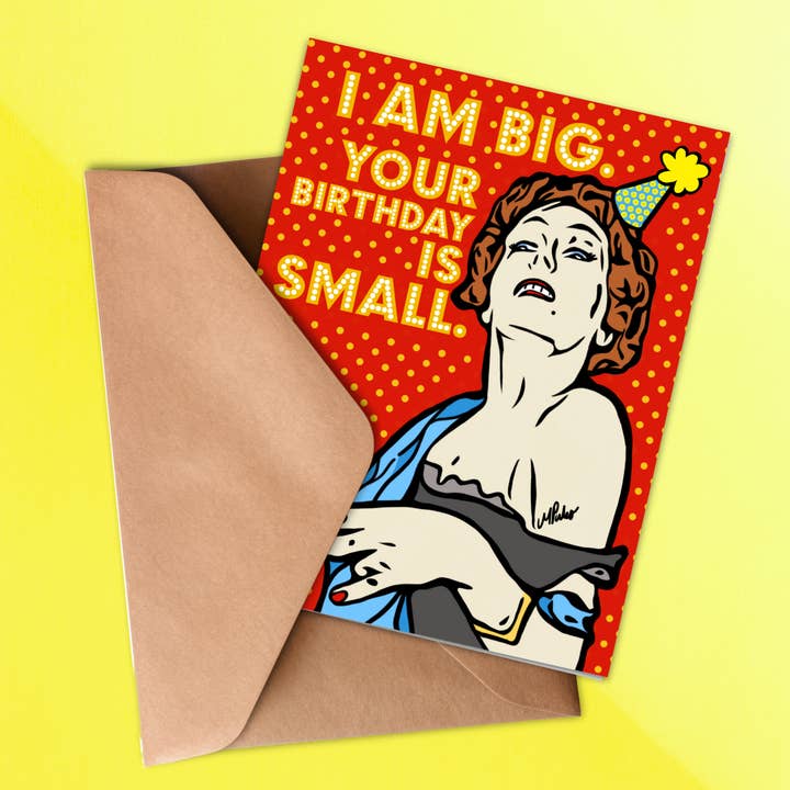 Funny Norma Desmond Birthday Card for wholesale by Junkyard Bunnie LLC