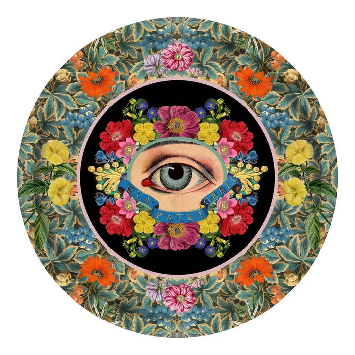 Vassoio rotondo FLOREYE 38cm per la vendita all'ingrosso da parte di Mouchkine Jewelry