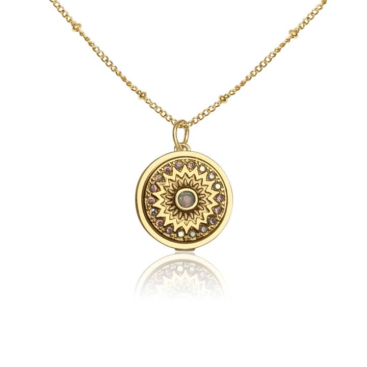 Paris Lip Balm Necklace in 14K Gold for wholesale by Get Balmy - USA