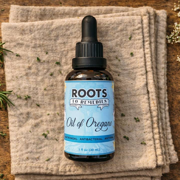 2 oz Oli van oregano voor wholesale door Roots To Remedies