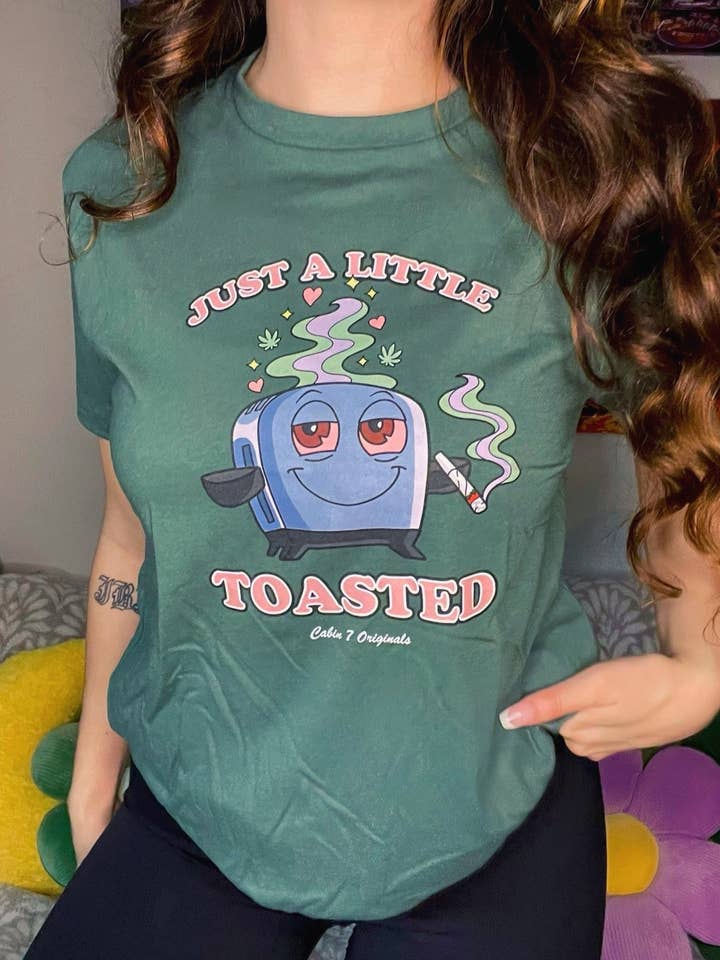 A Little Toasted T-Shirt for wholesale by Cabin 7 Originals