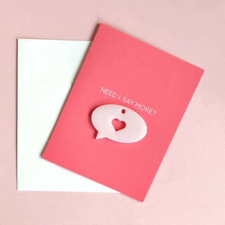 Carte à breloques cœur - 6 unités pour la vente par Label Circus