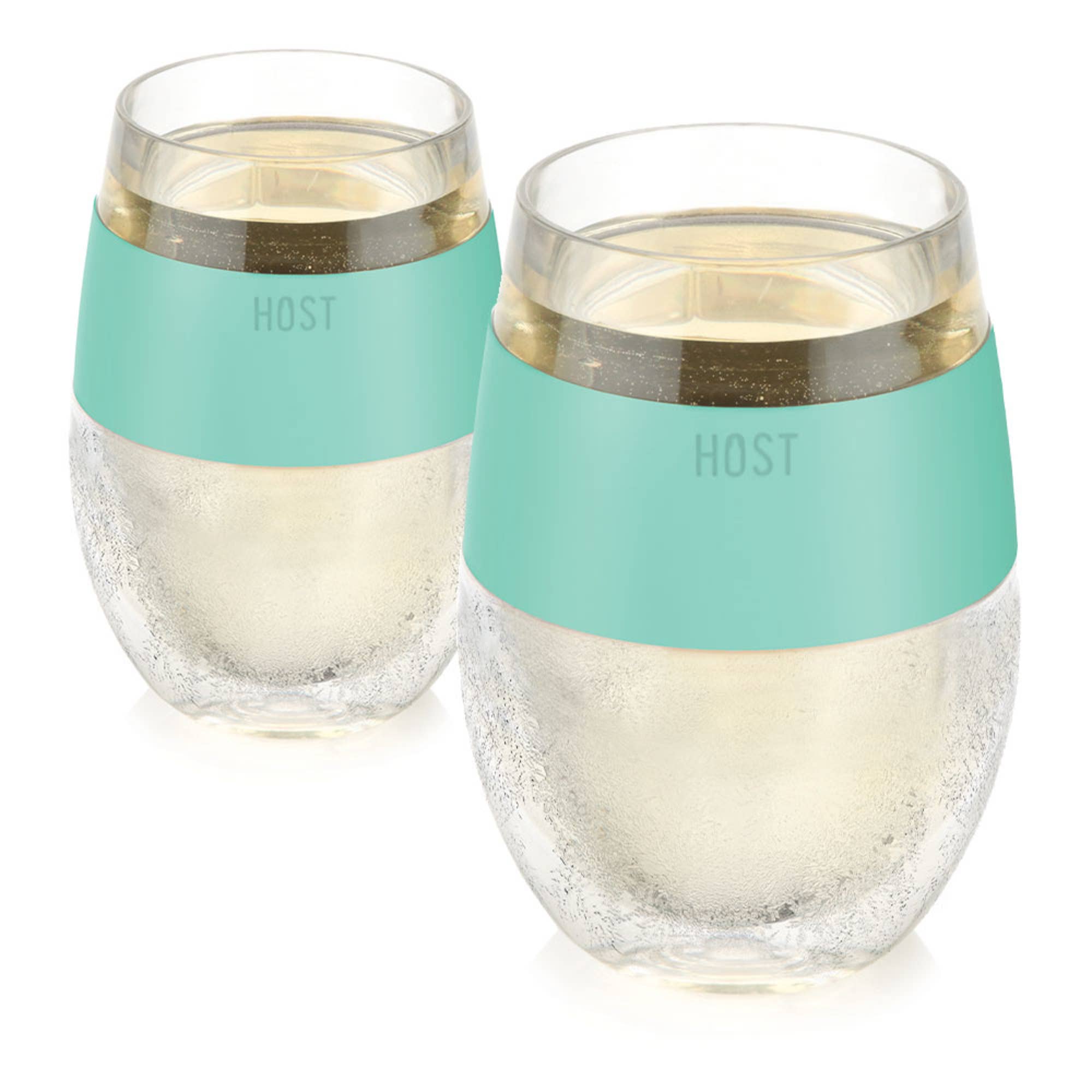 HOST - Vente Verres à vin - Coupes de refroidissement Wine FREEZE™ avec gel réfrigérant en menthe, ensemble de 20