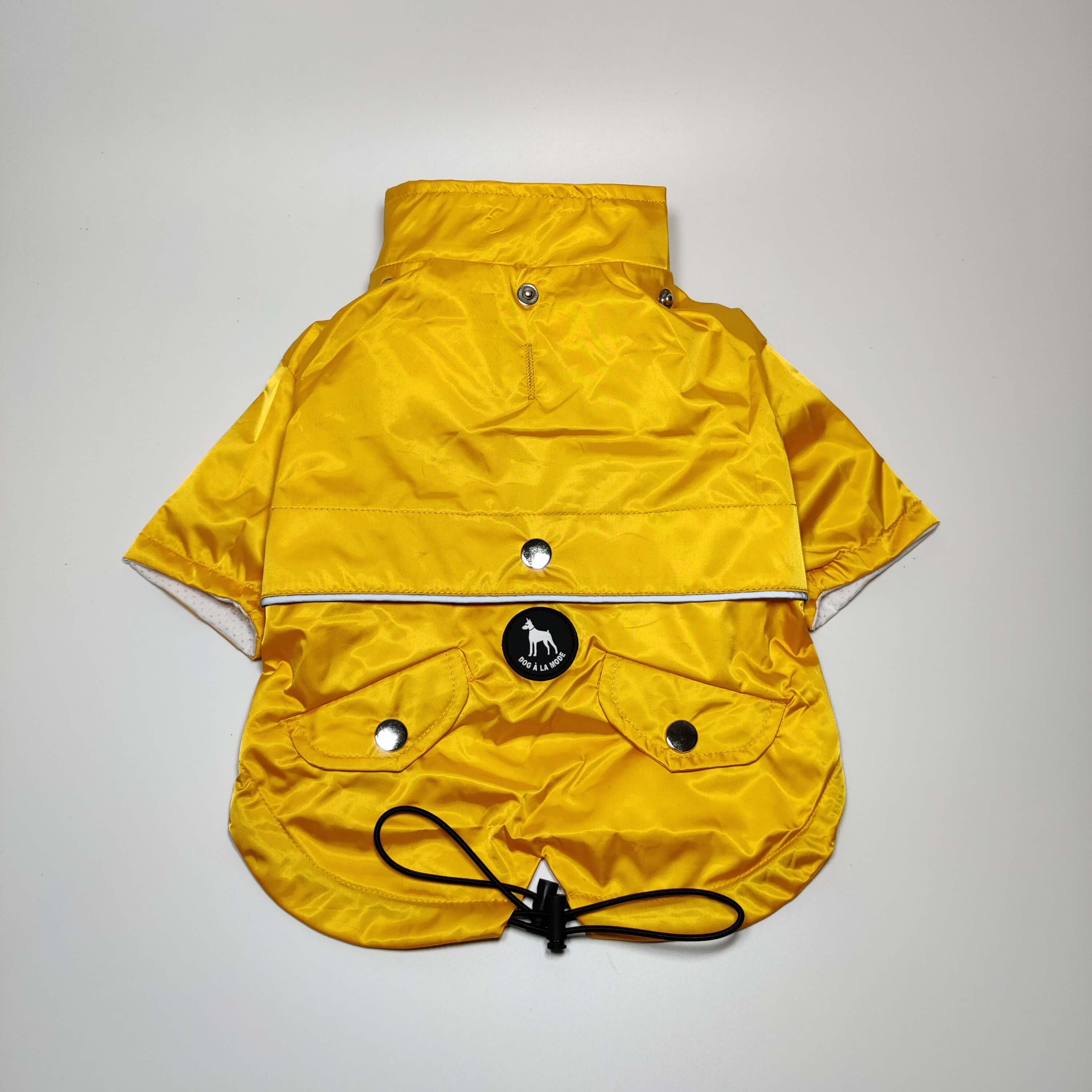 Dog a la mode – Capa de chuva para cão - Cão por atacado – Capa de chuva amarela 'Buddy' para cachorro8