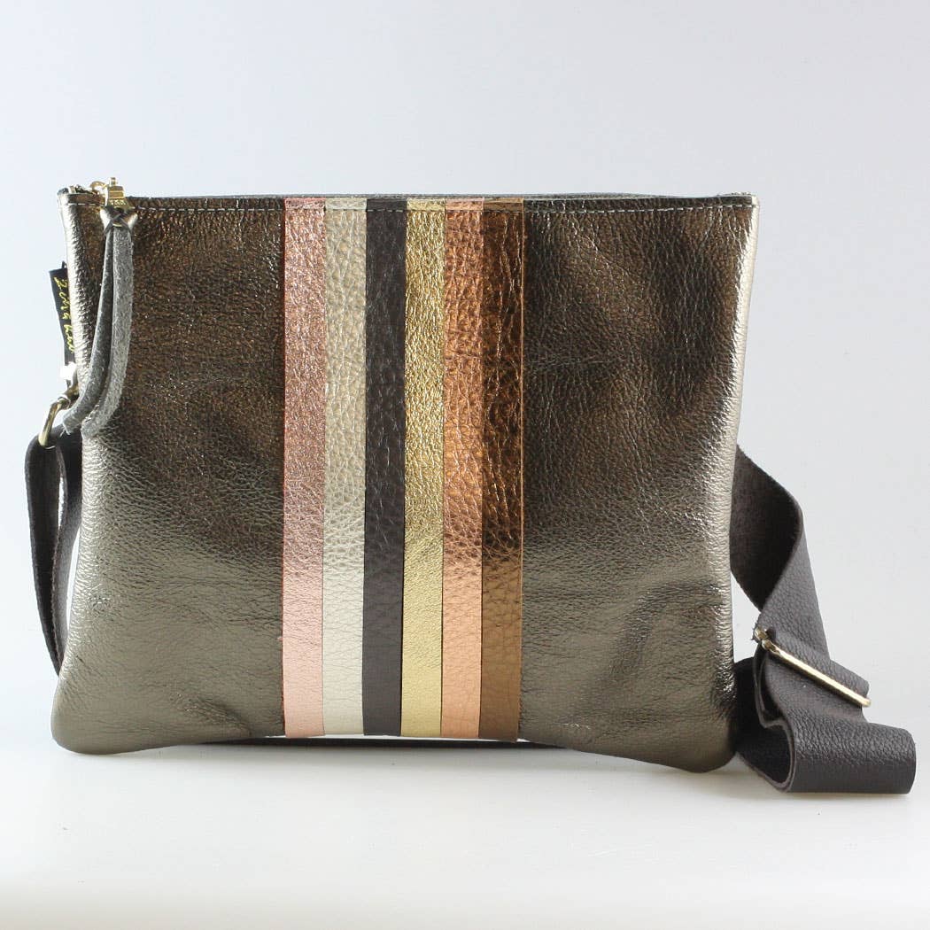 Zina Kao Exclusives – wholesale Crossbody bag – Women's – The Neutral Stripe Taylor Crossbody8