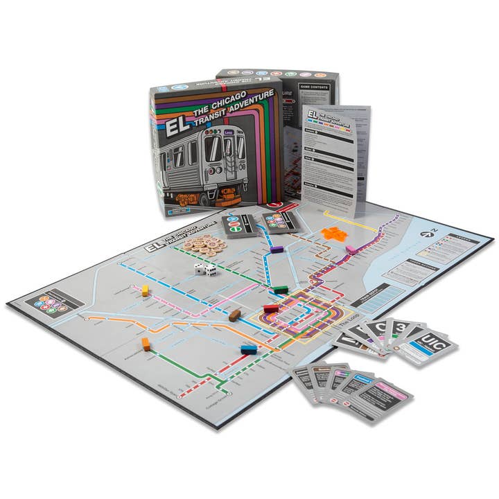 Transit Tees - Wholesale Board Game - El The Chicago Transit Adventure Board Game