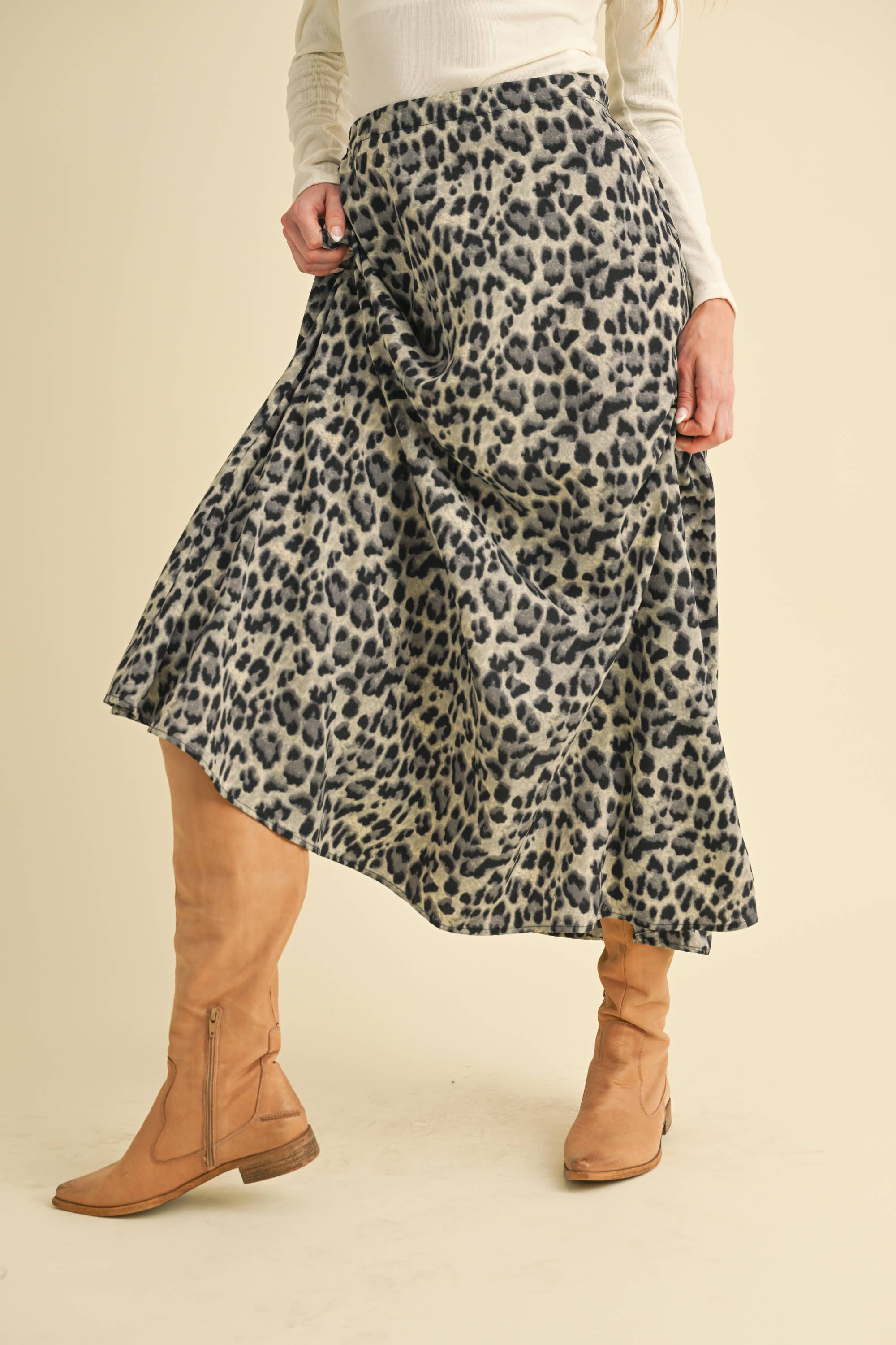 AEMI + CO - Vente Jupe – femme - 7136FN Jupe Maxi Léopard Verine5