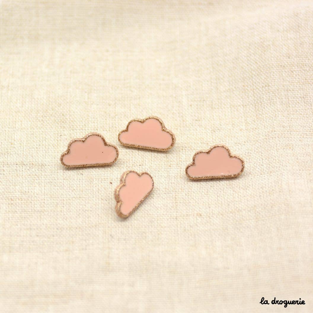 LA DROGUERIE - Wholesale Sewing Button/Snap - "Cloudy" button 15 mm4
