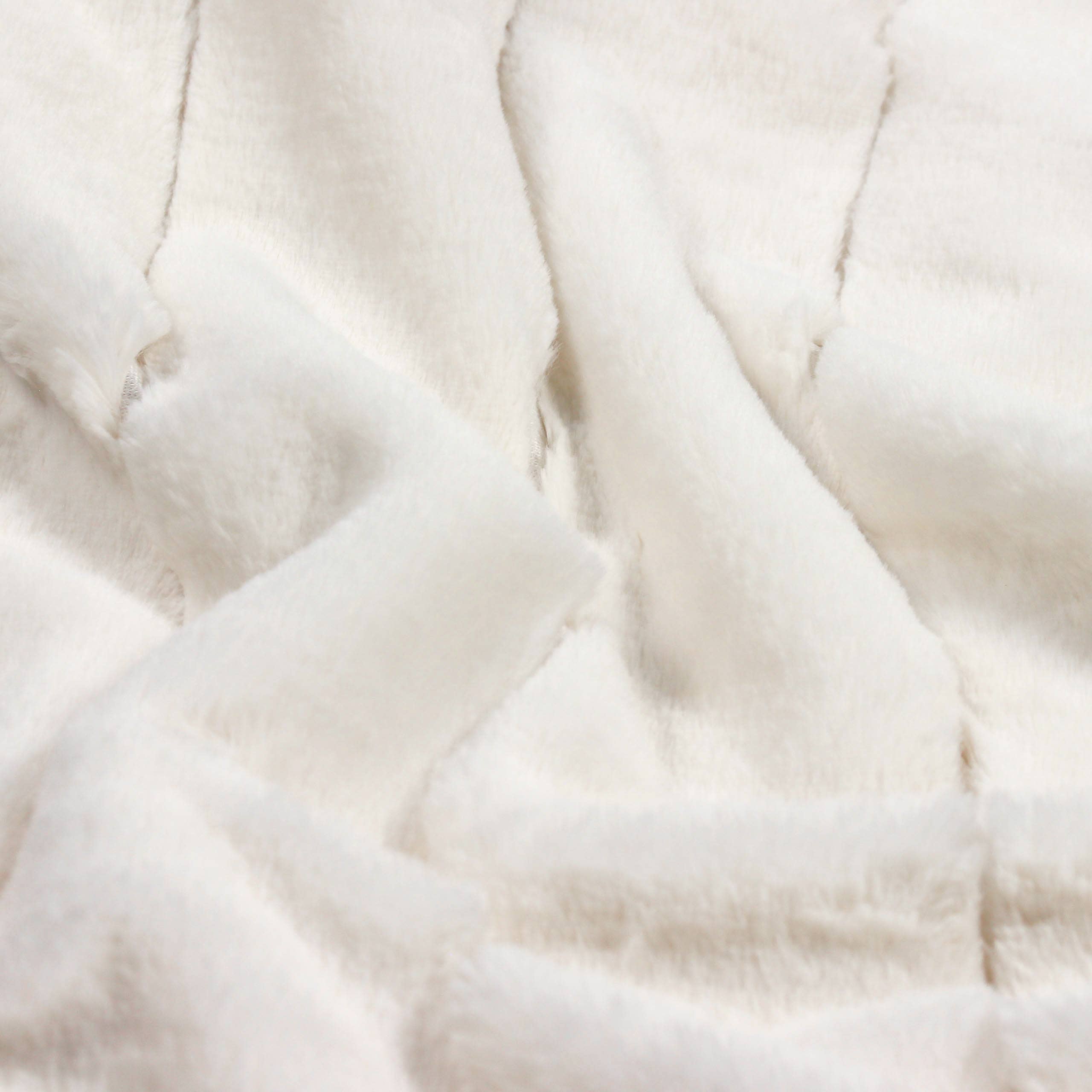 Empress Faux Fur Throw Cream for wholesale on Faire3
