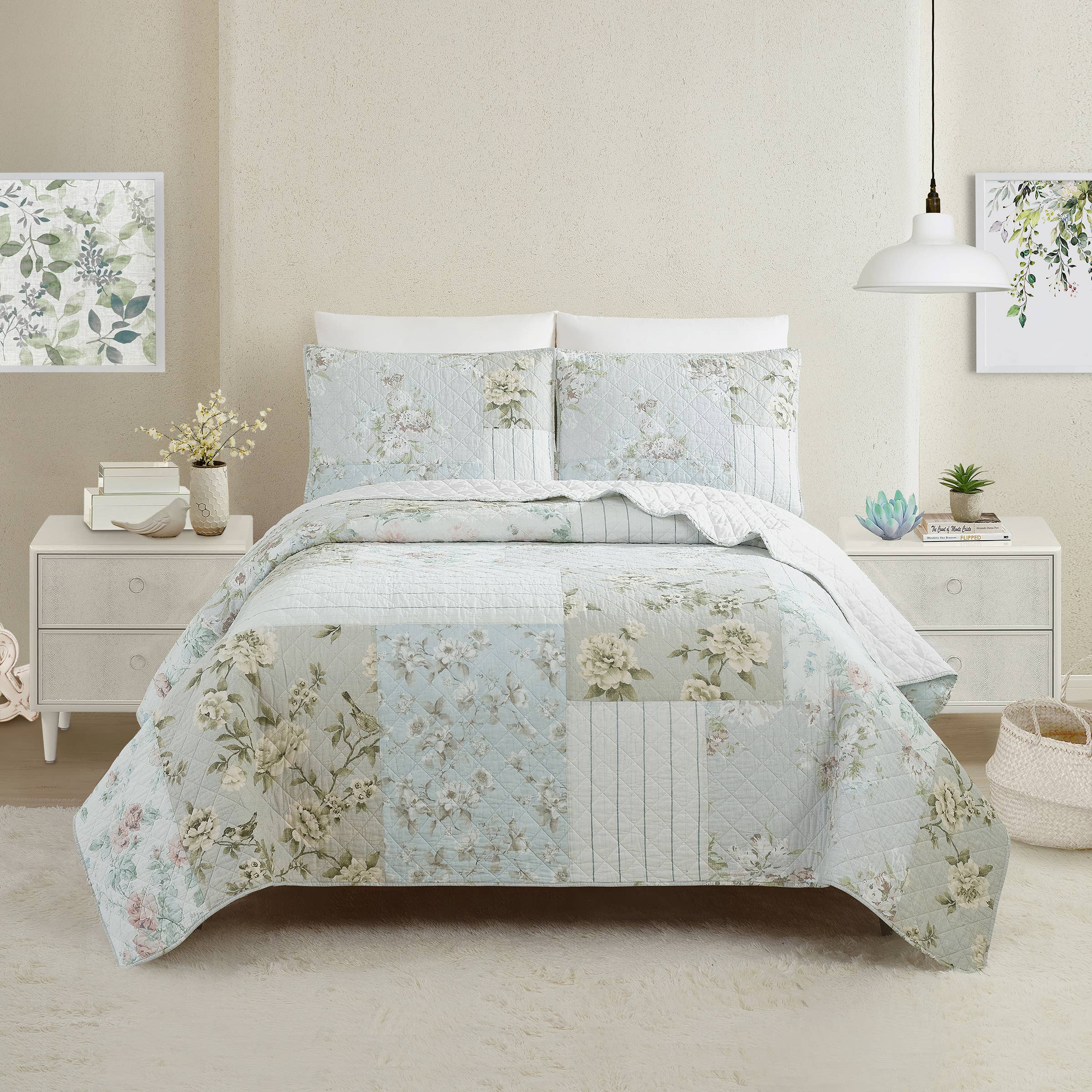 Peking Handicraft - Wholesale Bedding Set - CLAIRE QUILT SET - Modern Heirloom1