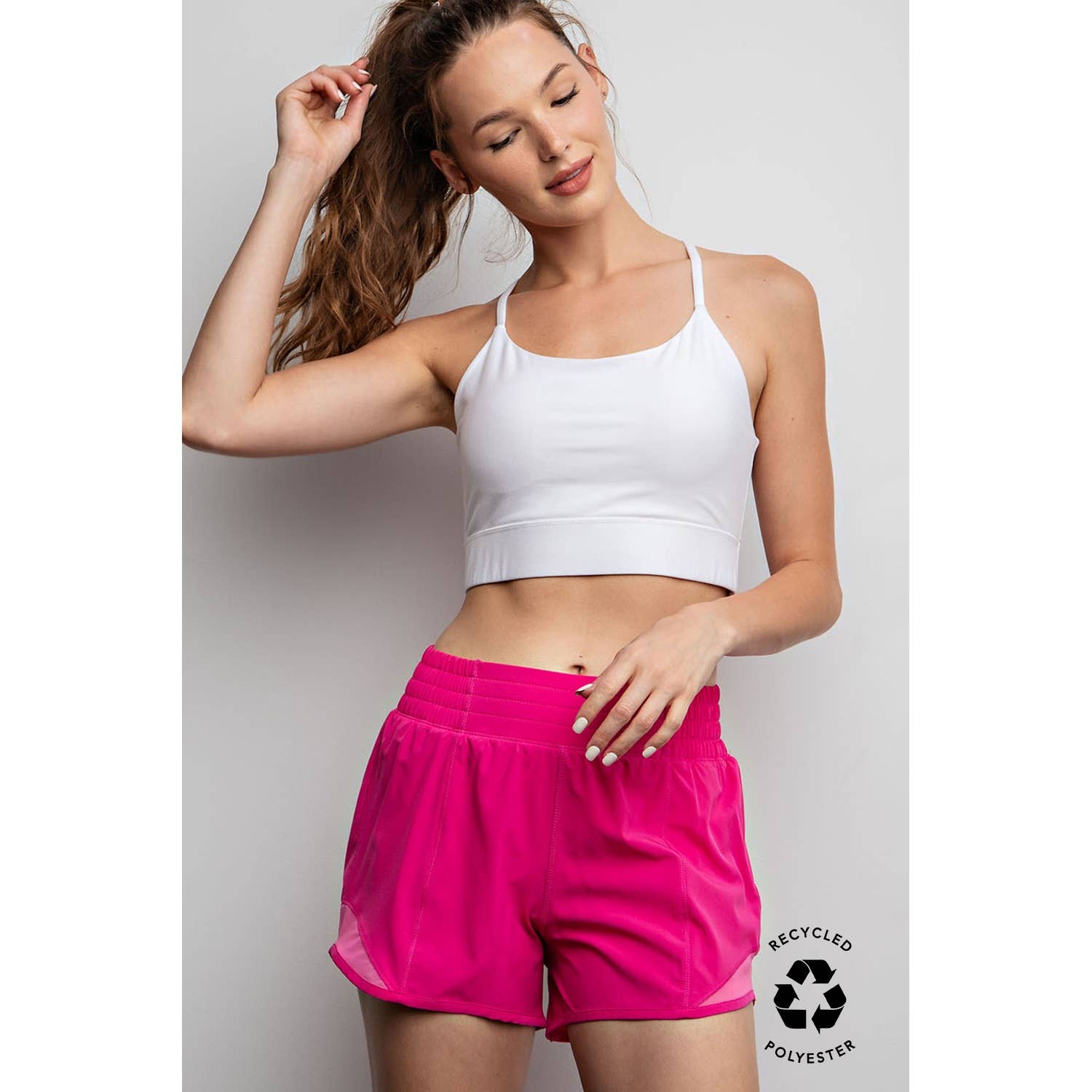Rae Mode - Wholesale Athletic Shorts - Women's - RECYCLED ACTIVE SHORT WITH MESH36