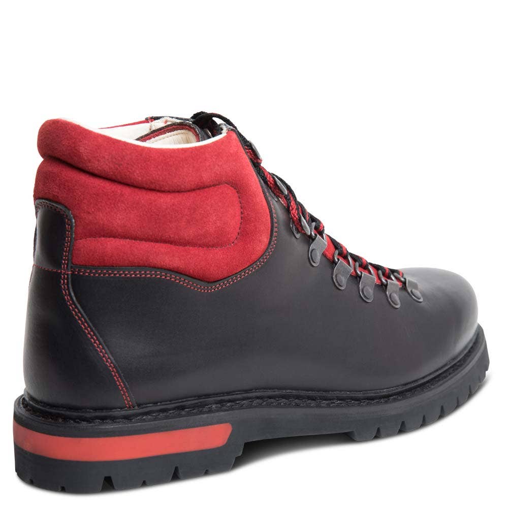 black red Geiselstein boot for men | Schuhwerk Schwangau for wholesale on Faire2