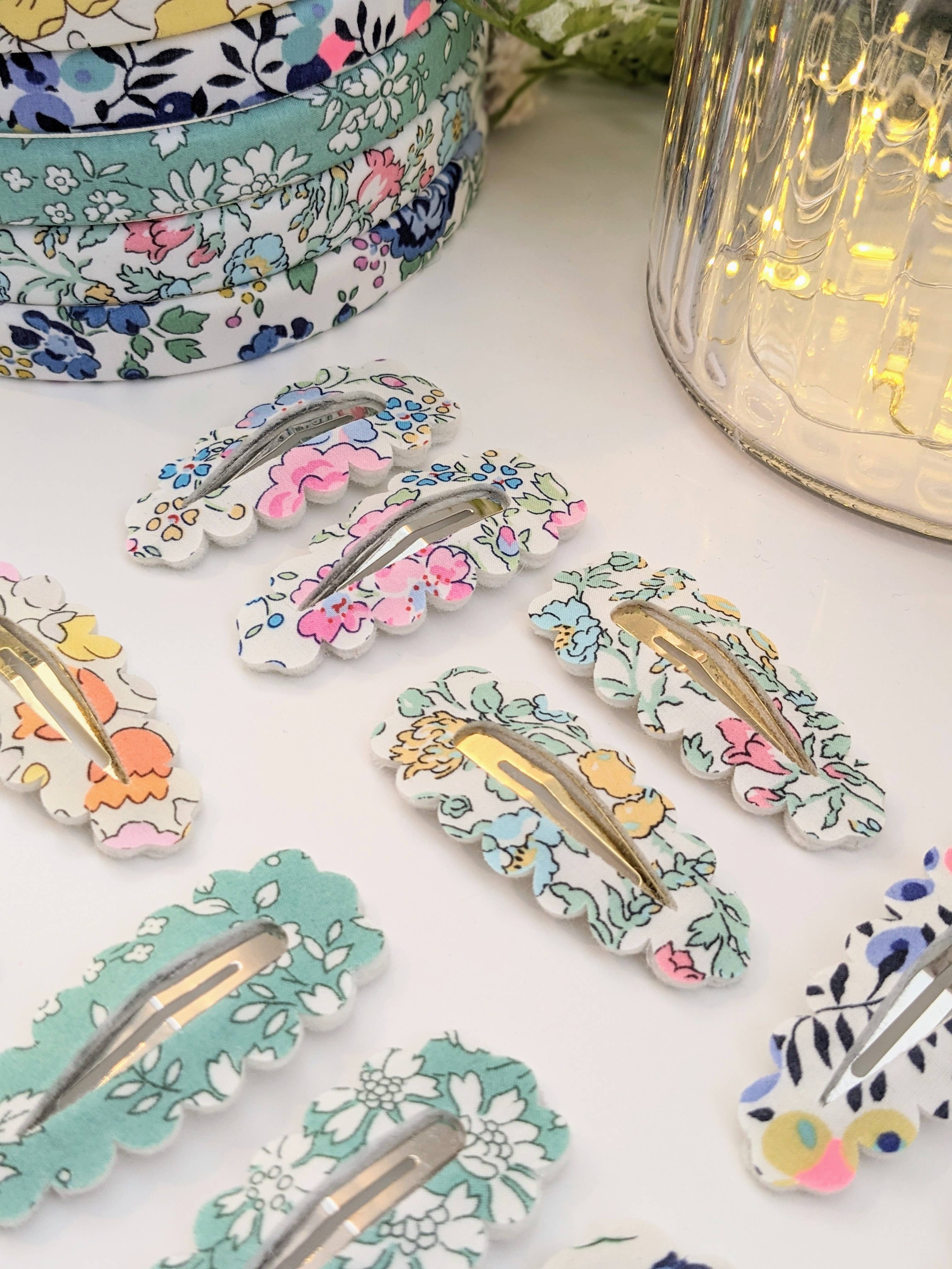The Blossom Tree House - Wholesale Hair Clip - Kids - Liberty of London fabric hair clips- Spring collection5