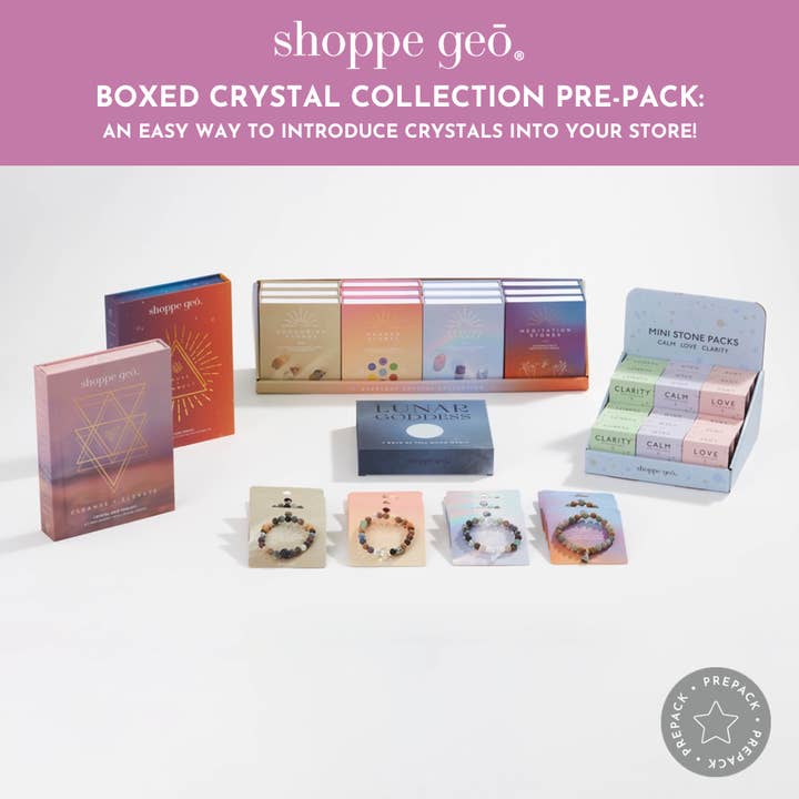 GeoCentral - Wholesale Spiritual Stone/Crystal - Boxed Starter Crystals Pre-Pack Assortment