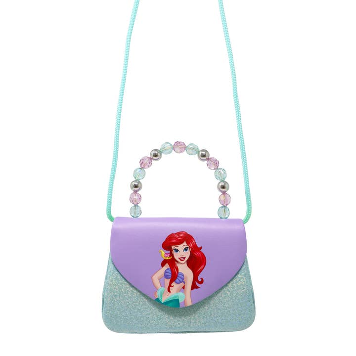 Pink Poppy - Wholesale Shoulder Bag - Kids - Disney Princess Ariel Mermaid Print Handbag - (Pack Size: 2)