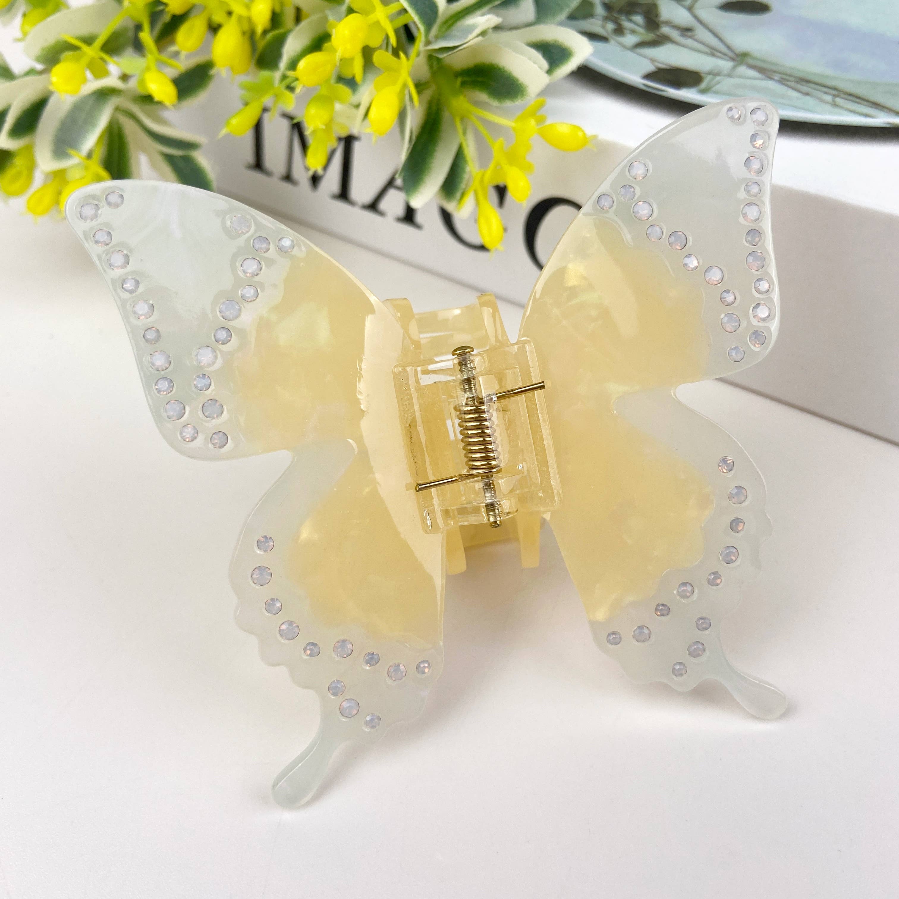 TheDivaSoap - Vendita all'ingrosso Fermaglio per capelli - Donna - Fermaglio per capelli a farfalla con strass in acetato6