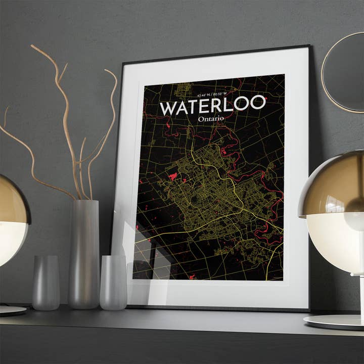 OurPoster.com - Wholesale Poster - Waterloo City Map Poster146