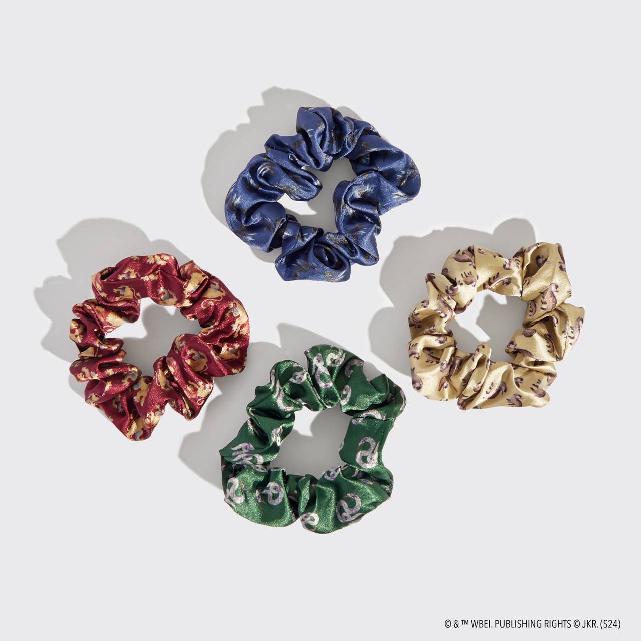 KITSCH - Wholesale Scrunchie - Women's - Harry Potter x Kitsch Satin Sleep Scrunchies 4pc Set1