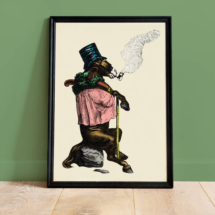 Affiche édition française Portrait Animaux Ane pour la vente par Colette de B.