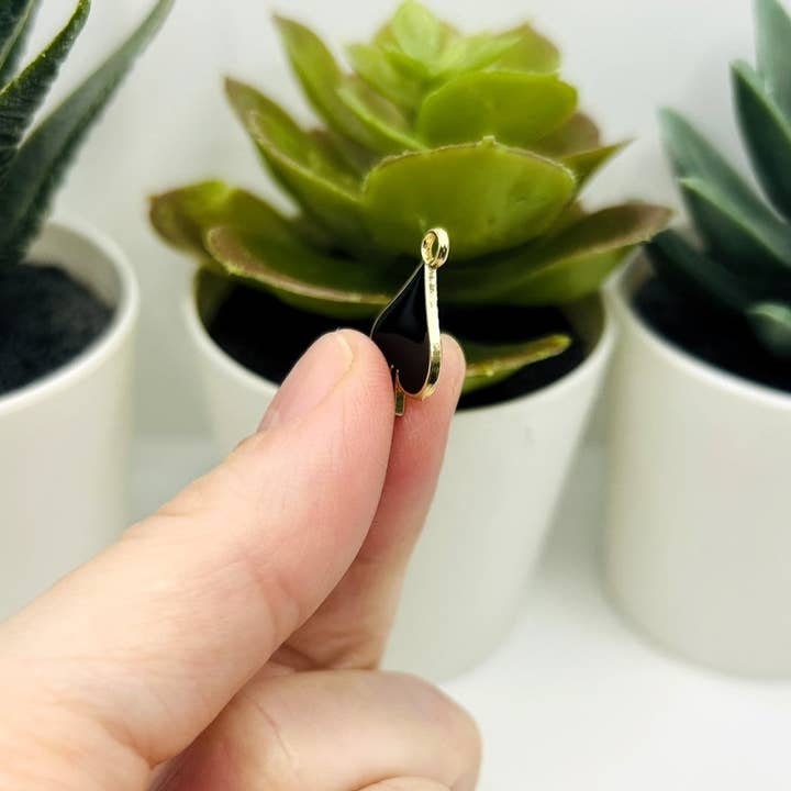 Guerrilla Charm - Wholesale Individual Charm/Pendant - Black Playing Card Spade Charms, 18.5x12.5mm3