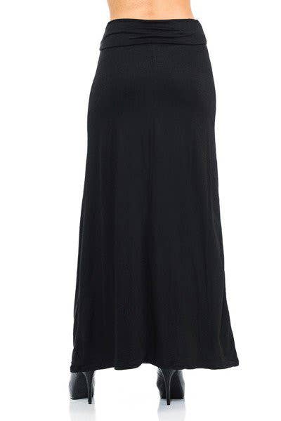 USA Fashion - Wholesale Skirt - Women's - Buttery Smooth Basic Plus Size High Waist Maxi Skirt5