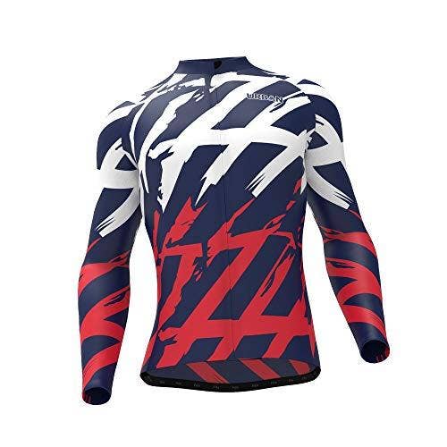 Men's Patriot Super Roubaix Thermal Long Sleeve Jerseys / Bib Tights for wholesale by Urban Cycling Apparel