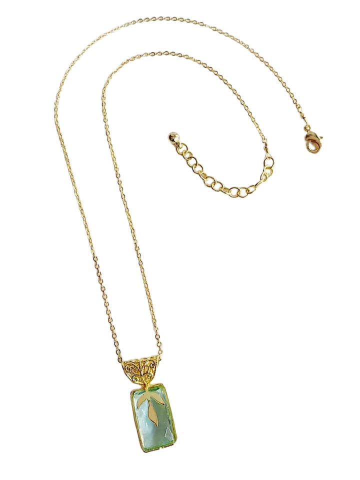 Promenade Glass Pendant Necklace for wholesale by Fair Anita