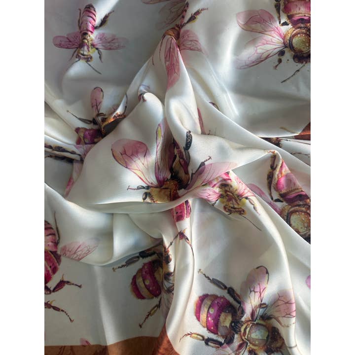 A Rare Bird Shop - Wholesale Scarf - Women's - Sweet Honey Bee Silk Rayon Wild Rag